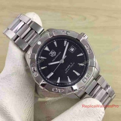 Replica TAG Heuer Aquaracer 300M Calibre 5 Stainless Steel Black Dial 41mm